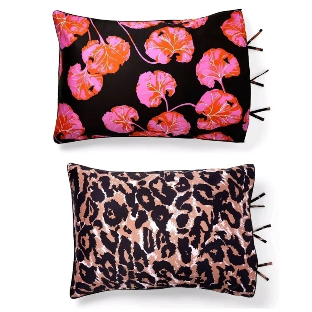Diane von‎ Furstenberg x Target NEW Leopard & Geranium Leaf Reversible Comforter